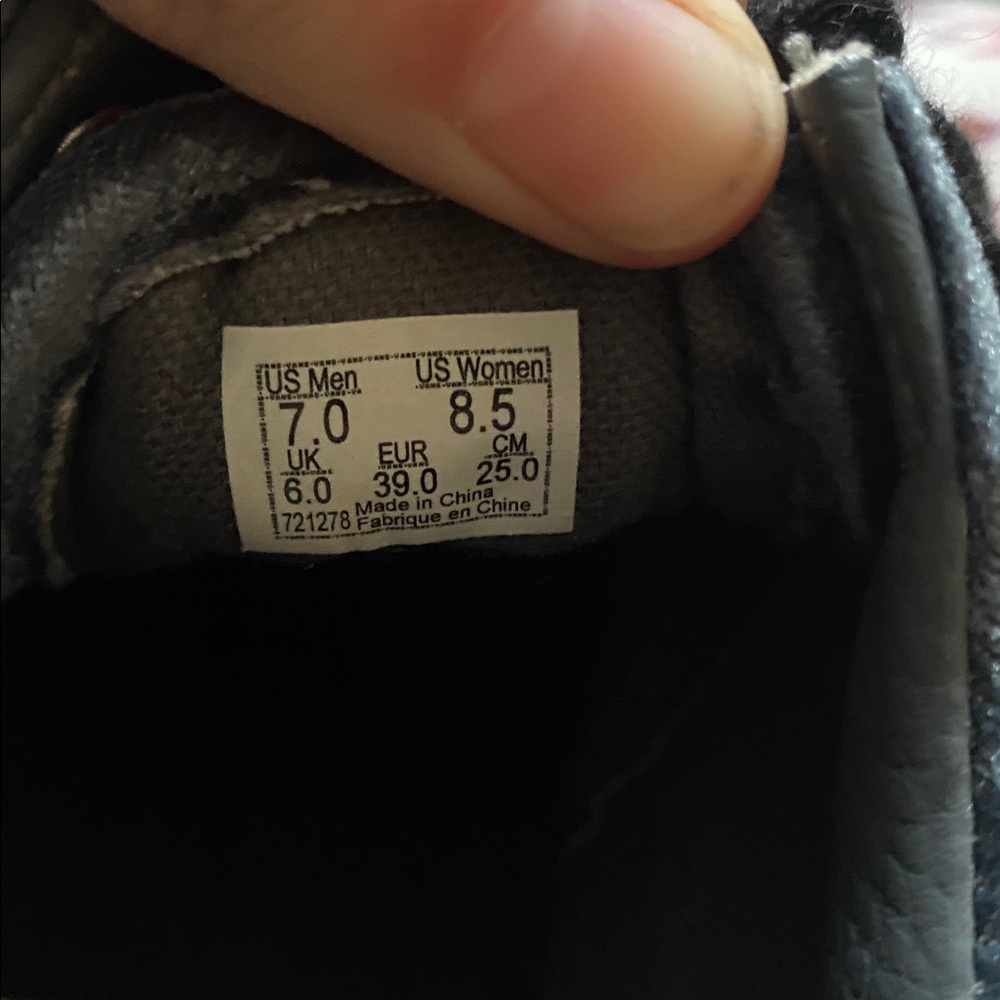 Blue Velvet Vans - Picture 5 of 5